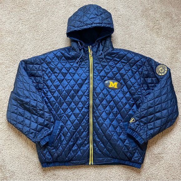 Vintage University Michigan Wolverines REVERSIBLE Full Zip Jacket - Picture 10 of 16